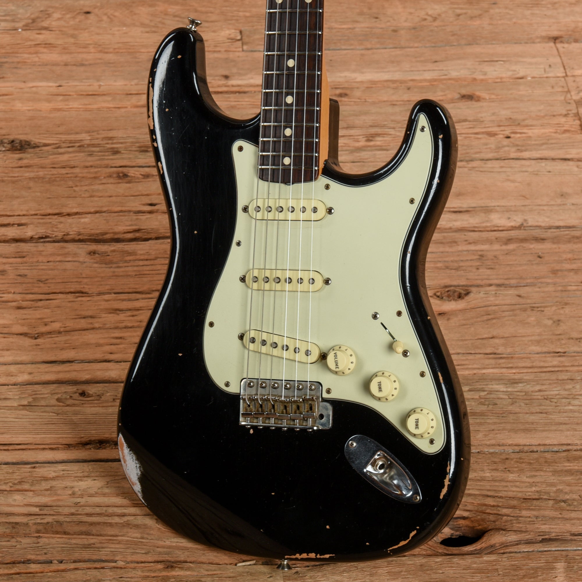 Fender Custom Shop '61 Stratocaster Relic Black 2019 Electric Guitars