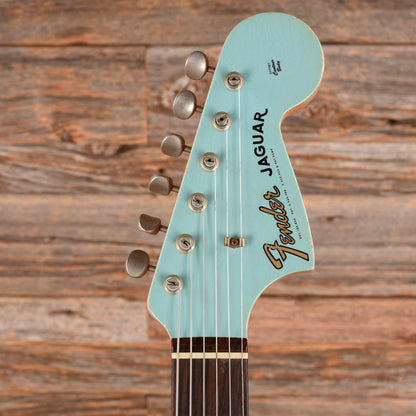 Fender Custom Shop '62 Jaguar Reissue Journeyman Relic Daphne Blue Electric Guitars