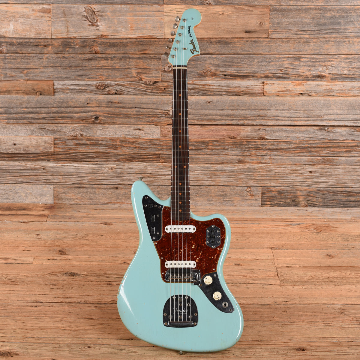 Fender Custom Shop '62 Jaguar Reissue Journeyman Relic Daphne Blue Electric Guitars