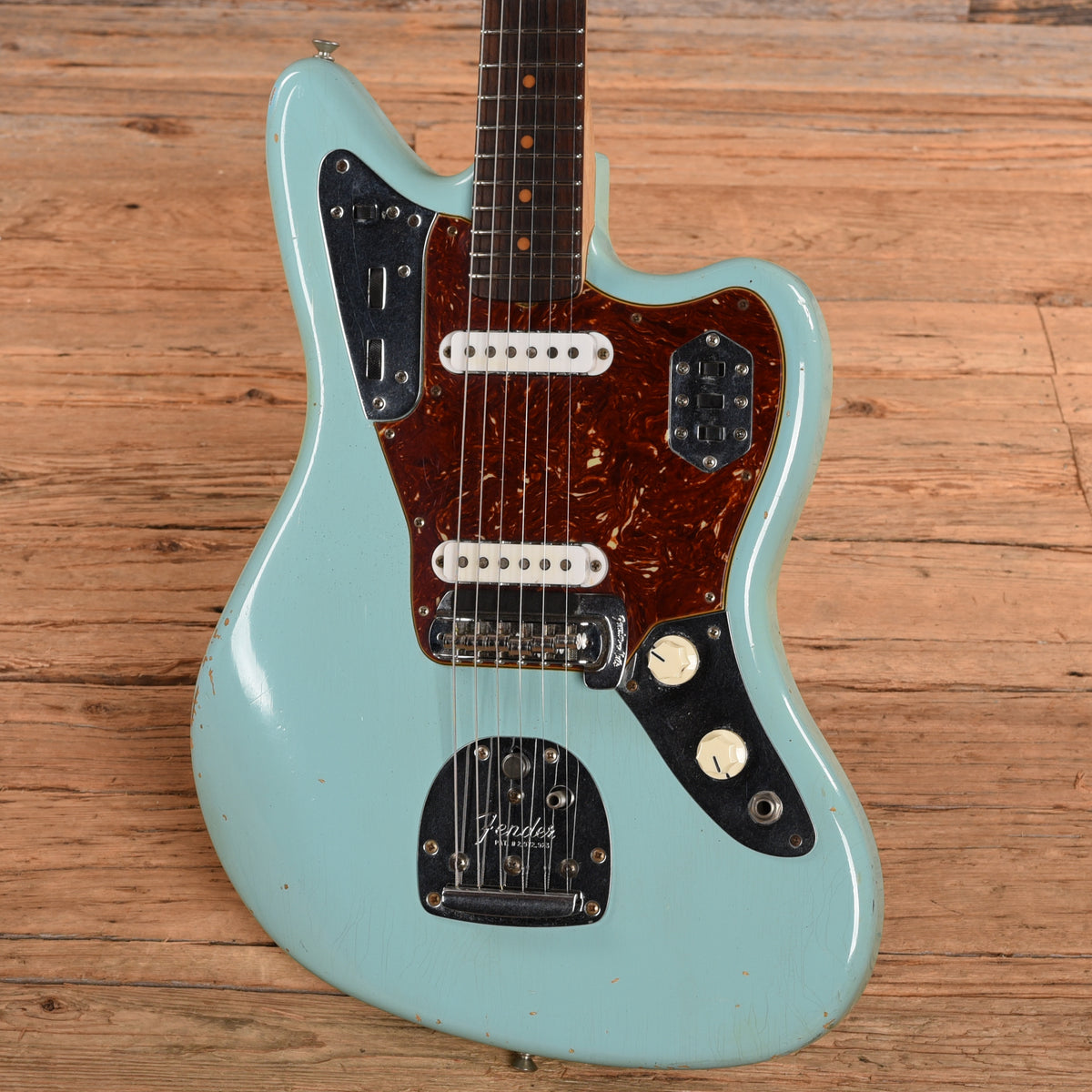 Fender Custom Shop '62 Jaguar Reissue Journeyman Relic Daphne Blue Electric Guitars