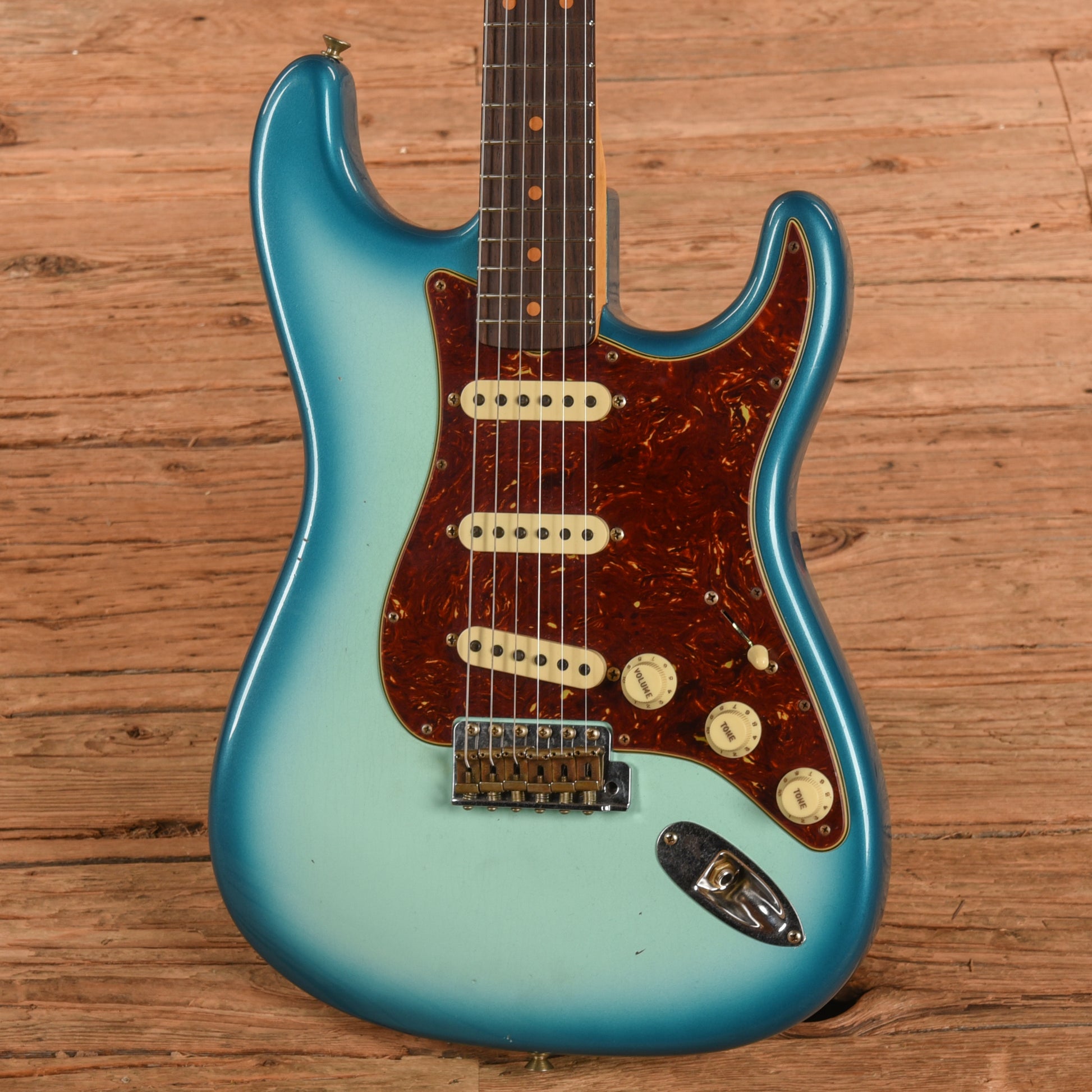 Fender Custom Shop '62 Stratocaster Journeyman Relic Surf Blue Burst 2024 Electric Guitars