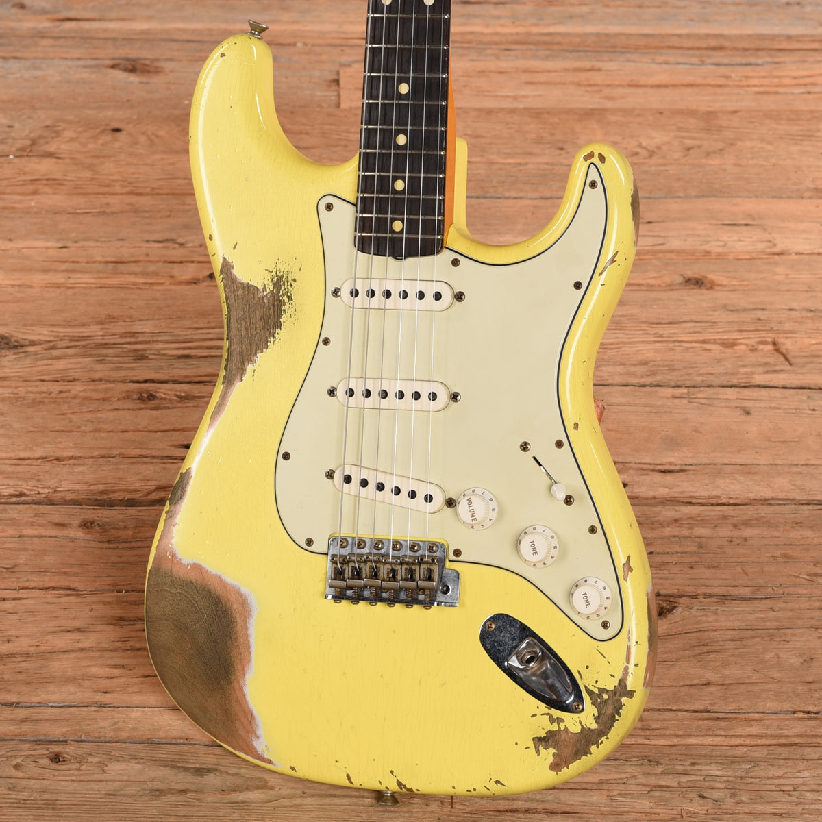 Fender Custom Shop '63 Stratocaster Reissue Heavy Relic Graffiti Yellow 2020 Electric Guitars