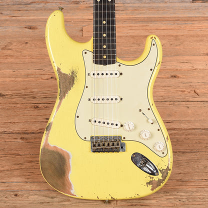 Fender Custom Shop '63 Stratocaster Reissue Heavy Relic Graffiti Yellow 2020 Electric Guitars