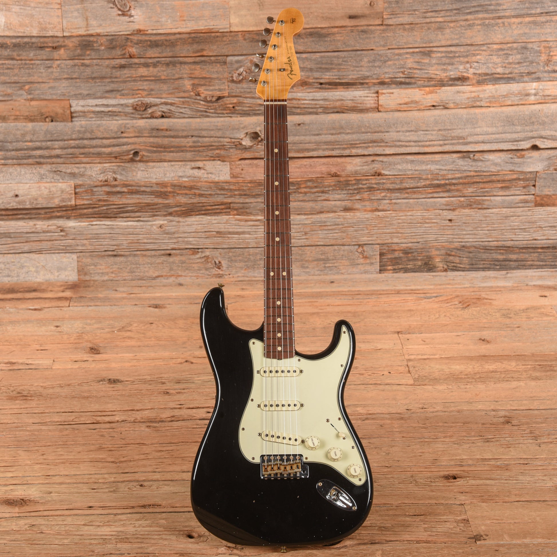 Fender Custom Shop '63 Stratocaster Reissue Journeyman Relic Black 2022 Electric Guitars