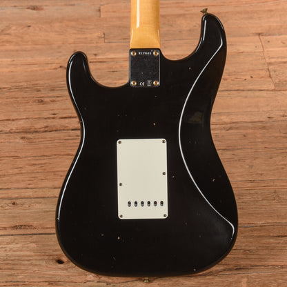 Fender Custom Shop '63 Stratocaster Reissue Journeyman Relic Black 2022 Electric Guitars