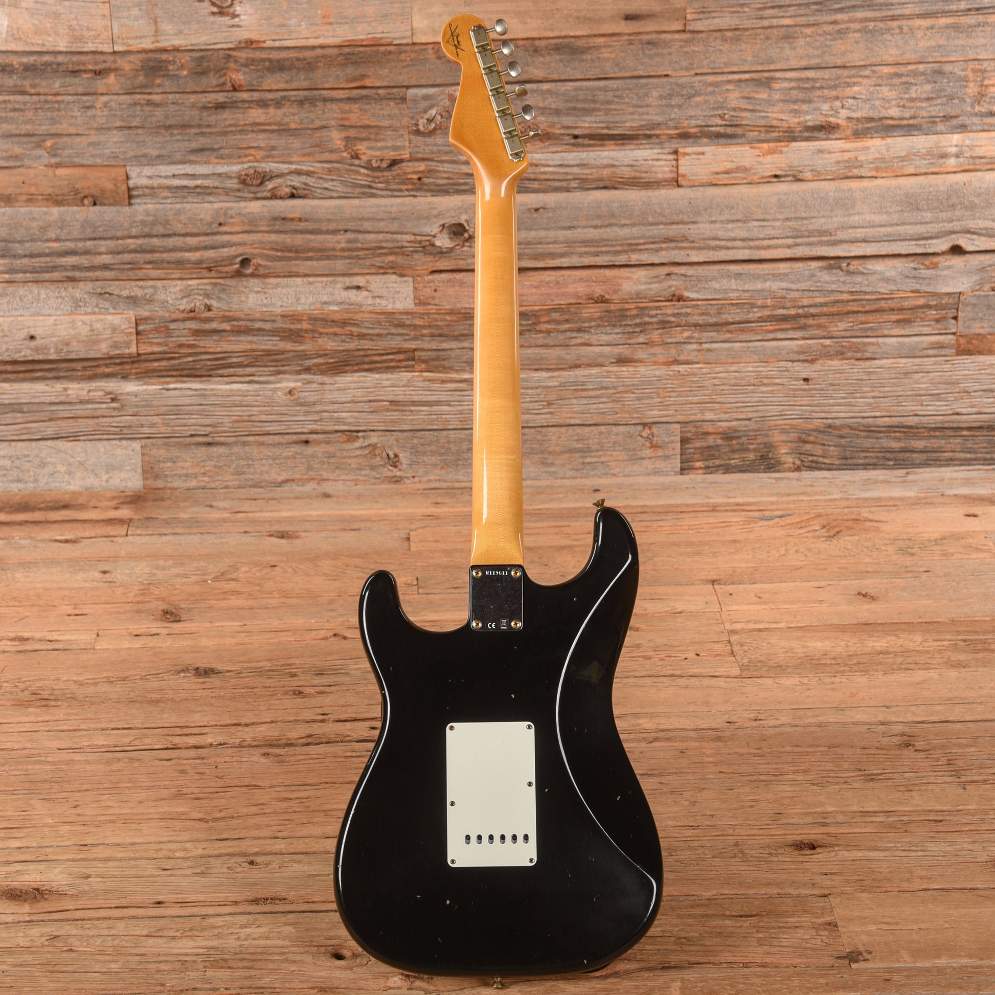Fender Custom Shop '63 Stratocaster Reissue Journeyman Relic Black 2022 Electric Guitars