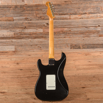 Fender Custom Shop '63 Stratocaster Reissue Journeyman Relic Black 2022 Electric Guitars