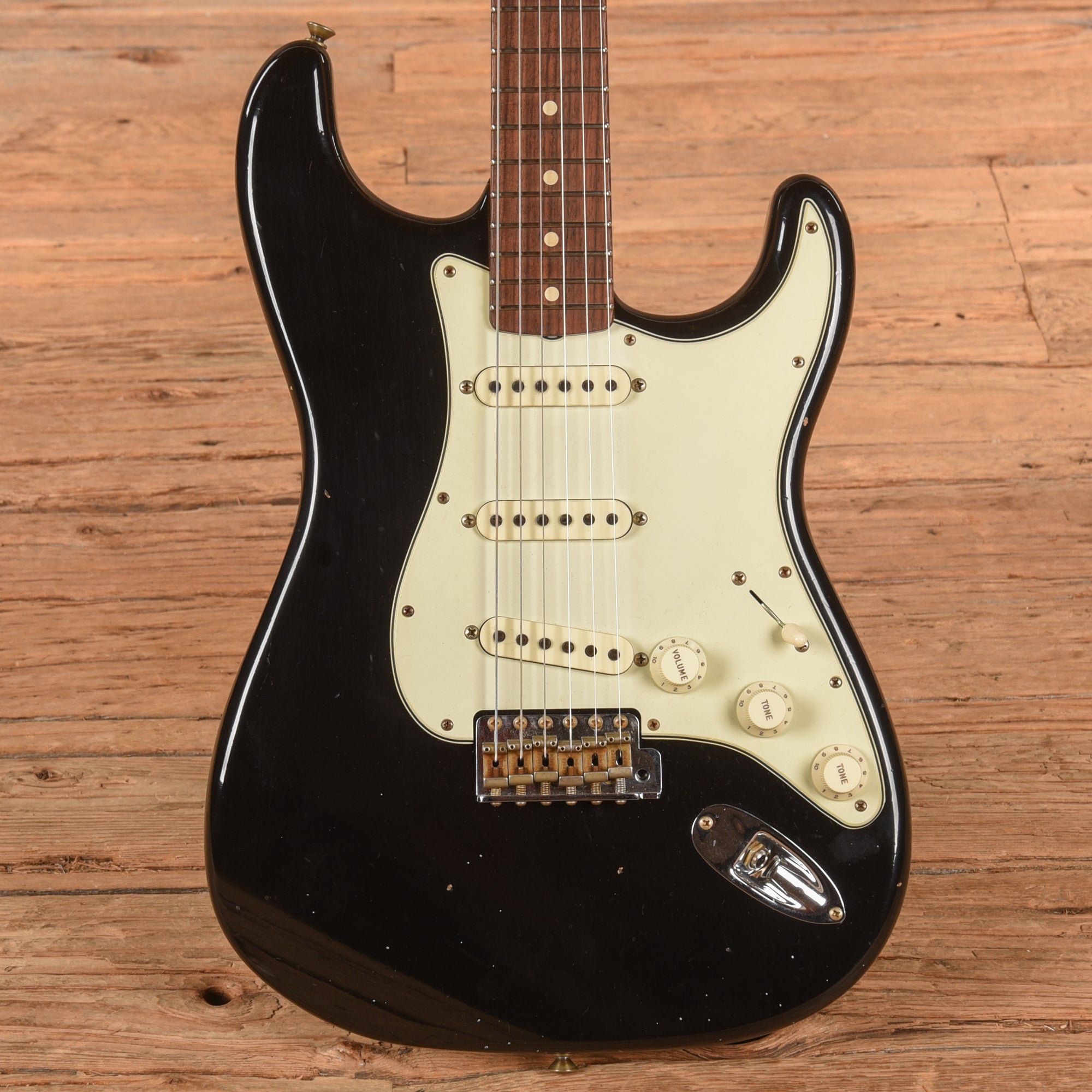 Fender Custom Shop '63 Stratocaster Reissue Journeyman Relic Black 2022 Electric Guitars