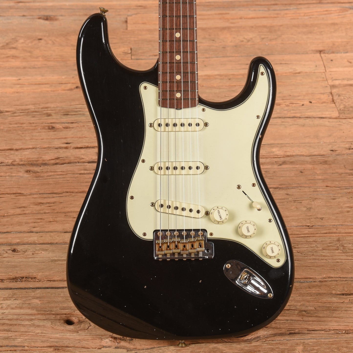 Fender Custom Shop '63 Stratocaster Reissue Journeyman Relic Black 2022 Electric Guitars