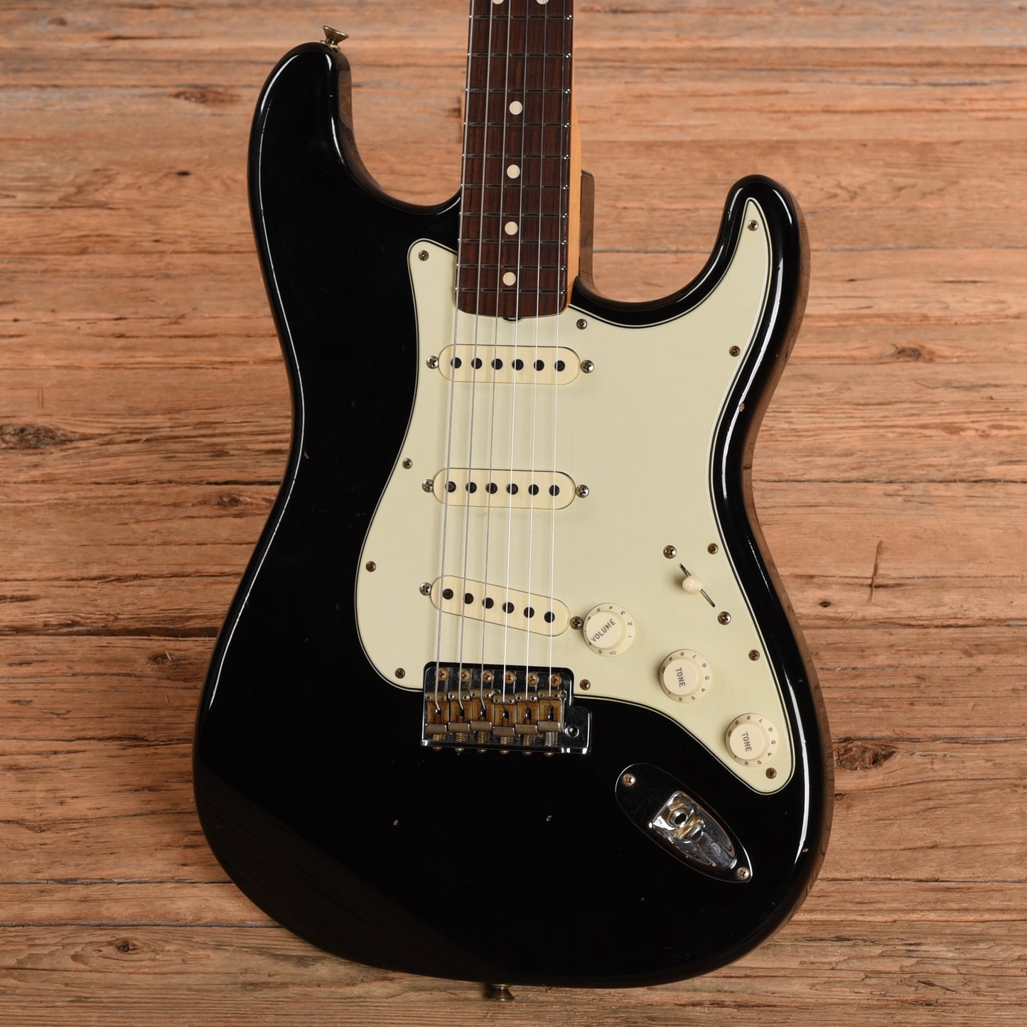 Fender Custom Shop '63 Stratocaster Reissue Journeyman Relic Black 2022 Electric Guitars