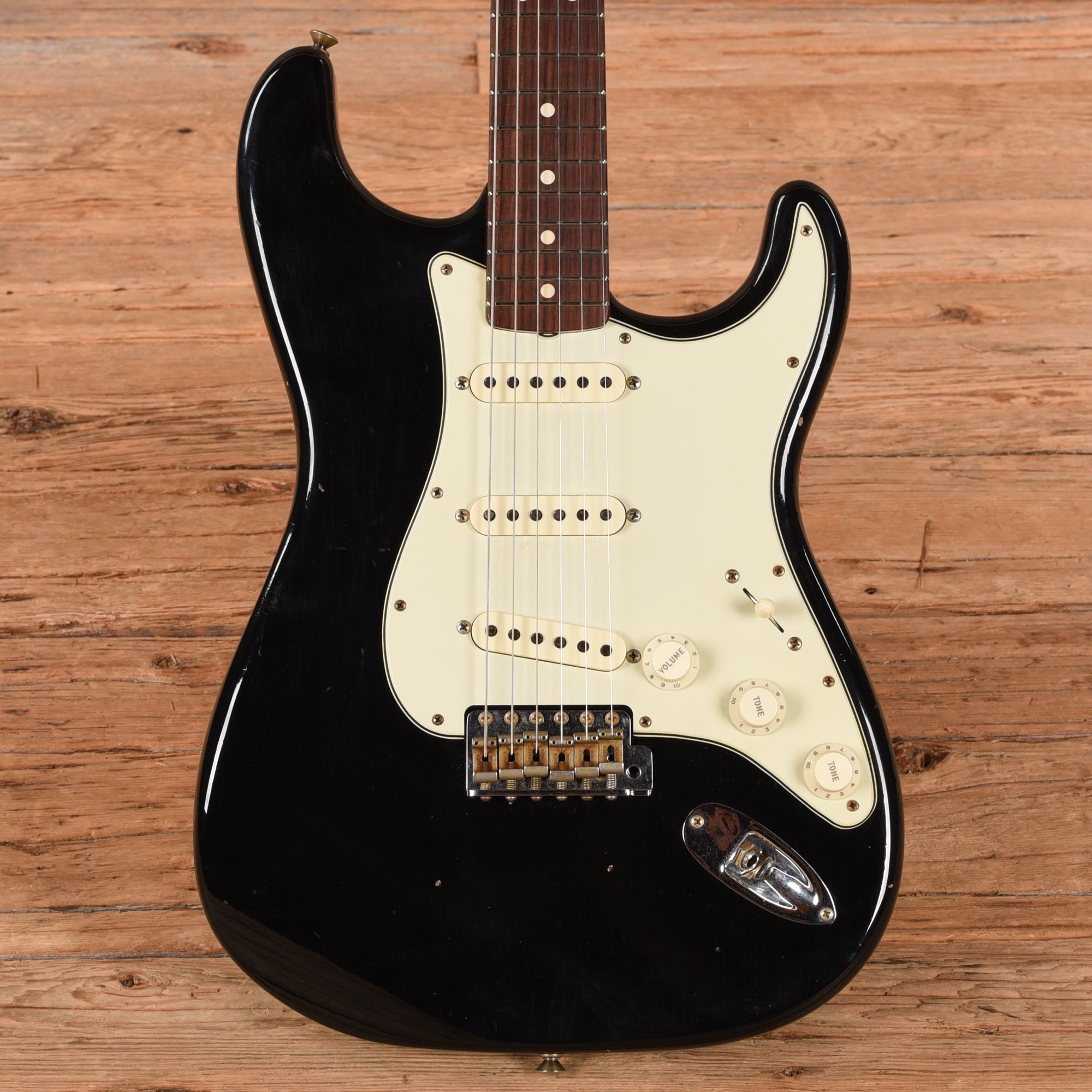 Fender Custom Shop '63 Stratocaster Reissue Journeyman Relic Black 2022 Electric Guitars