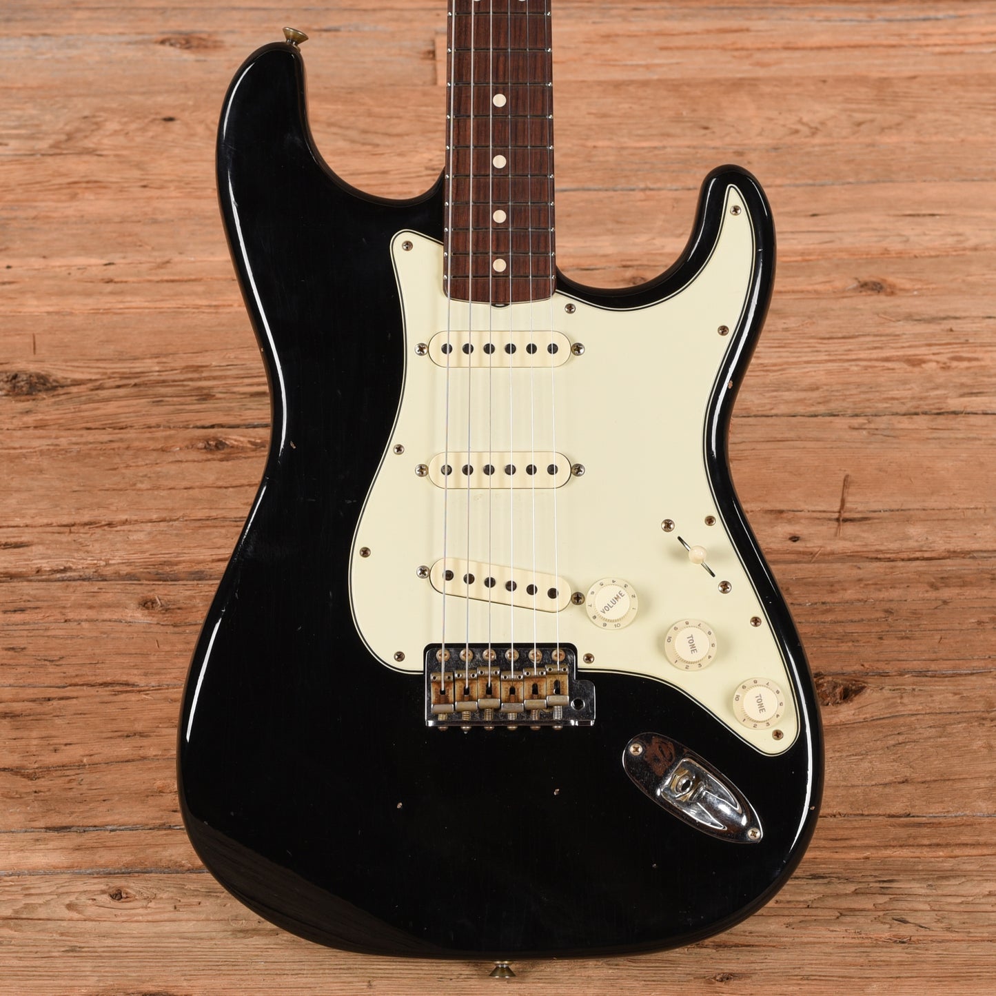 Fender Custom Shop '63 Stratocaster Reissue Journeyman Relic Black 2022 Electric Guitars