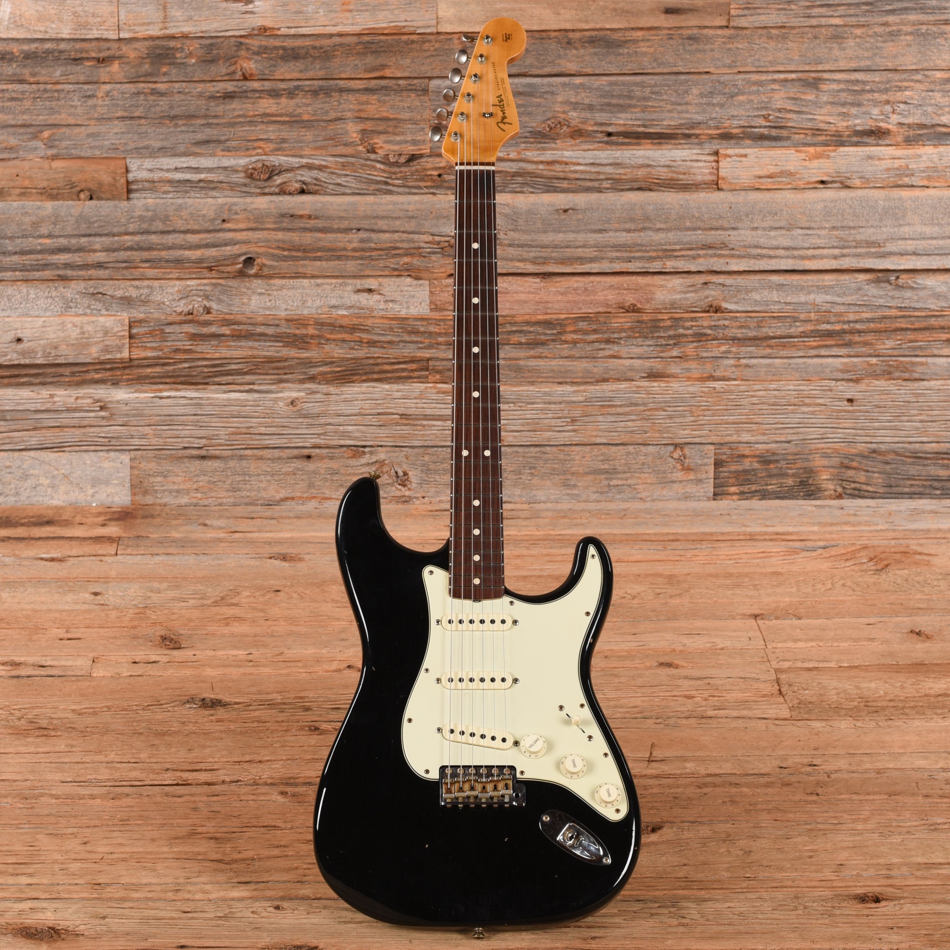 Fender Custom Shop '63 Stratocaster Reissue Journeyman Relic Black 2022 Electric Guitars