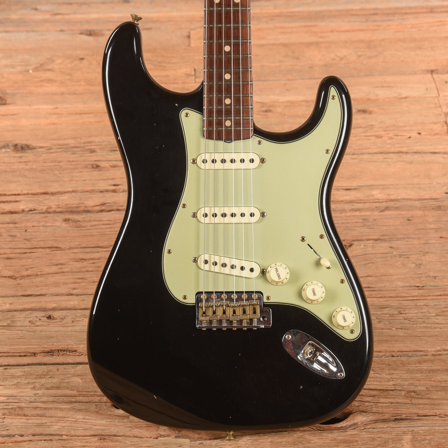 Fender Custom Shop '63 Stratocaster Reissue w/ Rosewood Neck Journeyman Relic Black 2024 Electric Guitars
