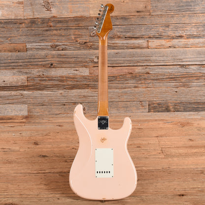 Fender Custom Shop '64 Stratocaster Faded Shell Pink 2023 LEFTY Electric Guitars