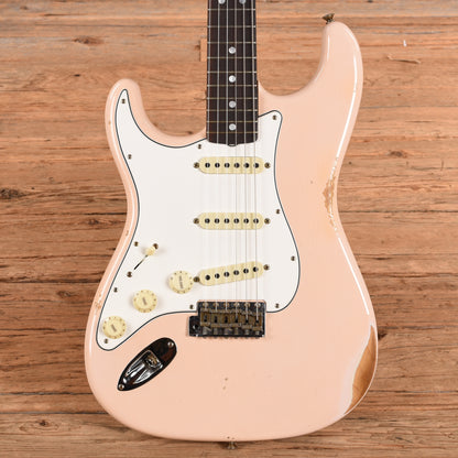 Fender Custom Shop '64 Stratocaster Faded Shell Pink 2023 LEFTY Electric Guitars