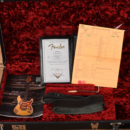 Fender Custom Shop '64 Stratocaster Journeyman Relic Olympic White 2020 Electric Guitars