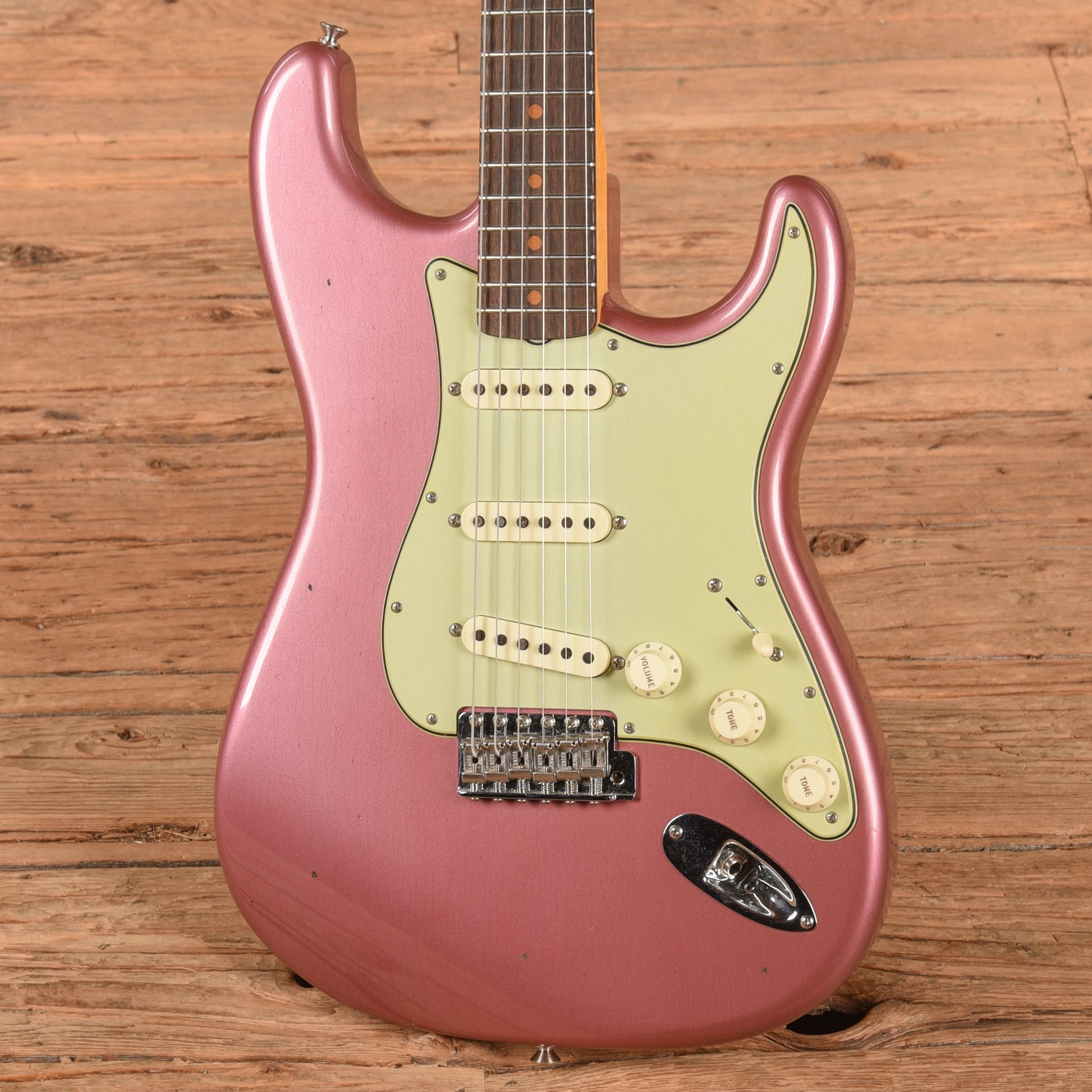Fender Custom Shop '64 Stratocaster Reissue Journeyman Relic Aged Burgundy Mist Metallic 2022 Electric Guitars