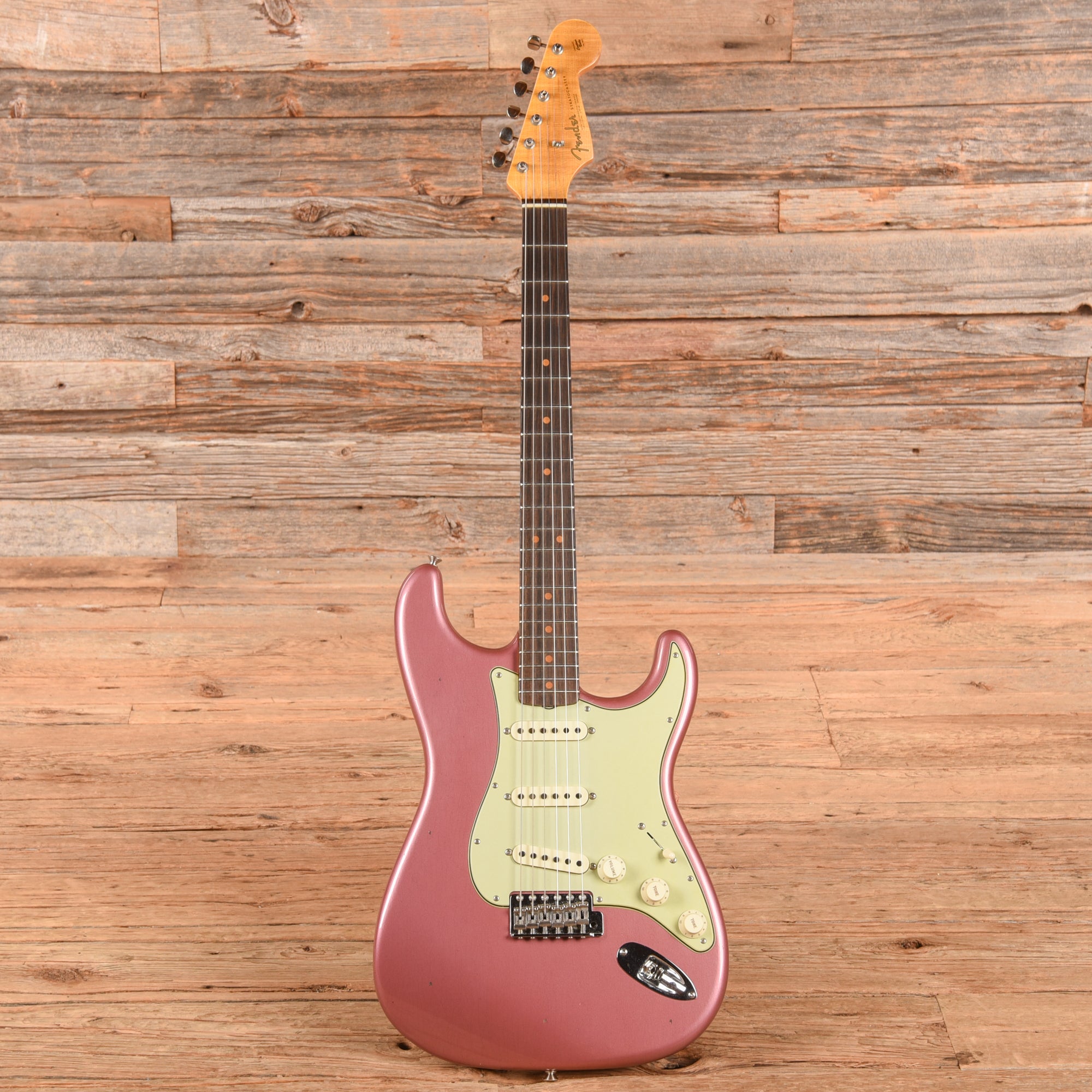 Fender Custom Shop '64 Stratocaster Reissue Journeyman Relic Aged Burgundy Mist Metallic 2022 Electric Guitars