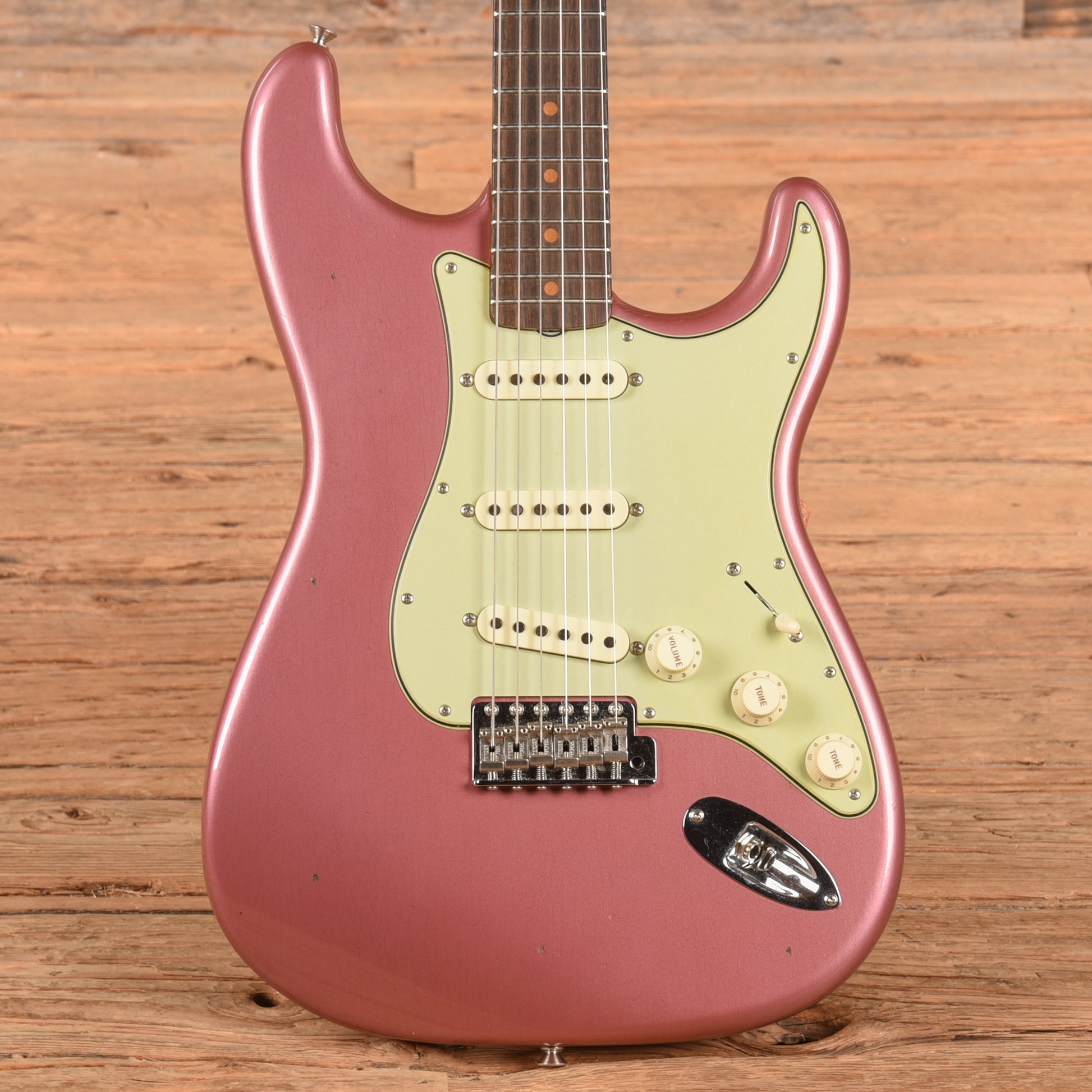 Fender Custom Shop '64 Stratocaster Reissue Journeyman Relic Aged Burgundy Mist Metallic 2022 Electric Guitars
