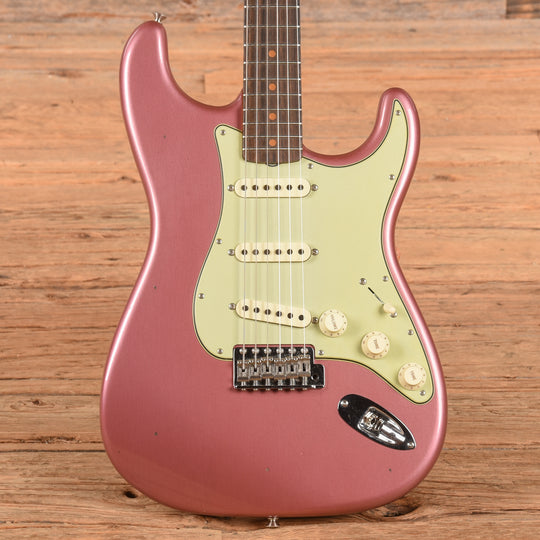 Fender Custom Shop '64 Stratocaster Reissue Journeyman Relic Aged Burgundy Mist Metallic 2022 Electric Guitars