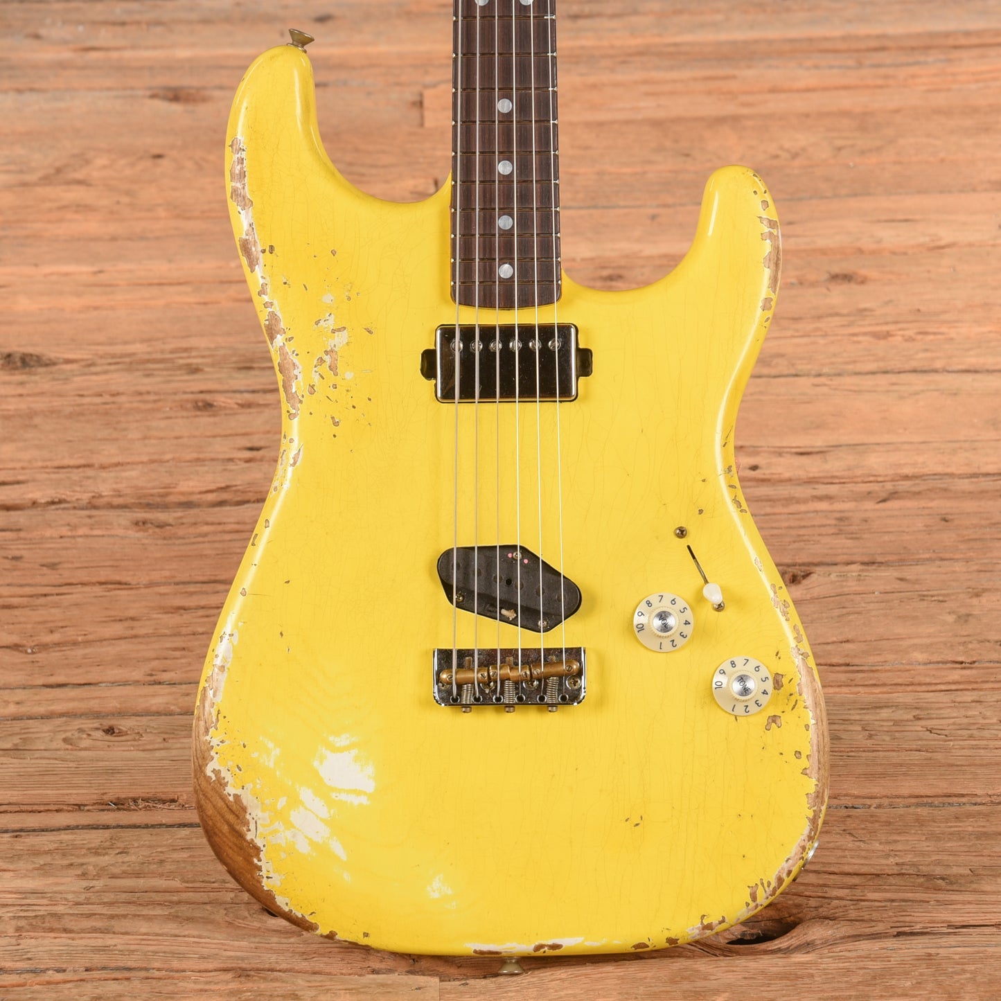 Fender Custom Shop '66 Stratocaster HS Heavy Relic Aged Graffiti Yellow 2025 Electric Guitars