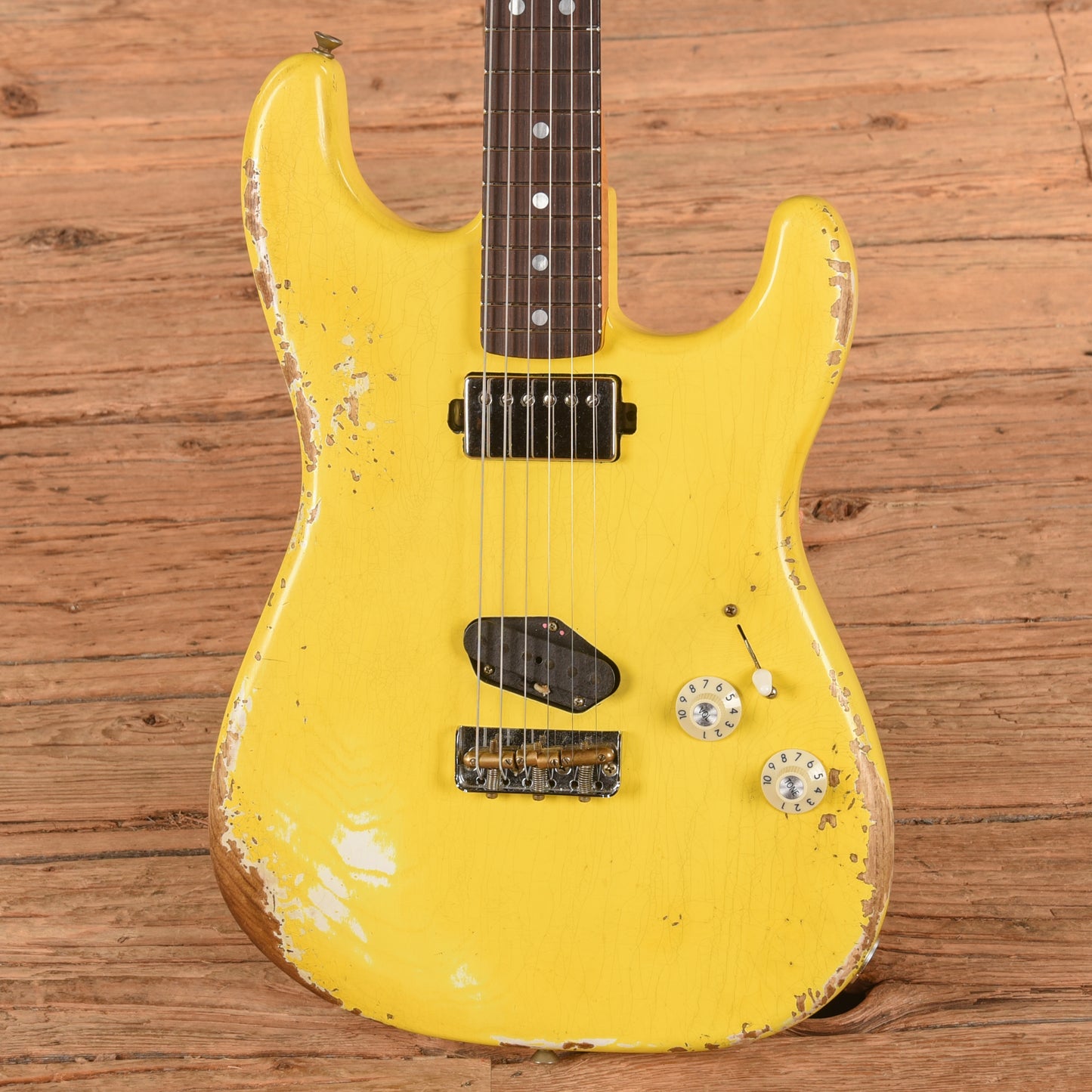Fender Custom Shop '66 Stratocaster HS Heavy Relic Aged Graffiti Yellow 2025 Electric Guitars