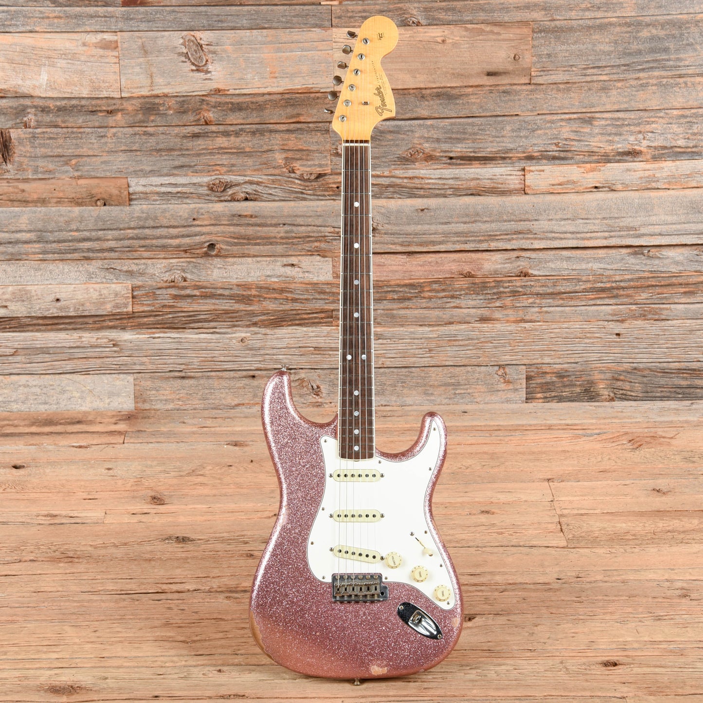 Fender Custom Shop '67 Stratocaster Reissue Relic Champagne Sparkle 2017 Electric Guitars