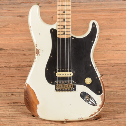 Fender Custom Shop '69 Stratocaster Heavy Relic Faded Frost White 2023 Electric Guitars