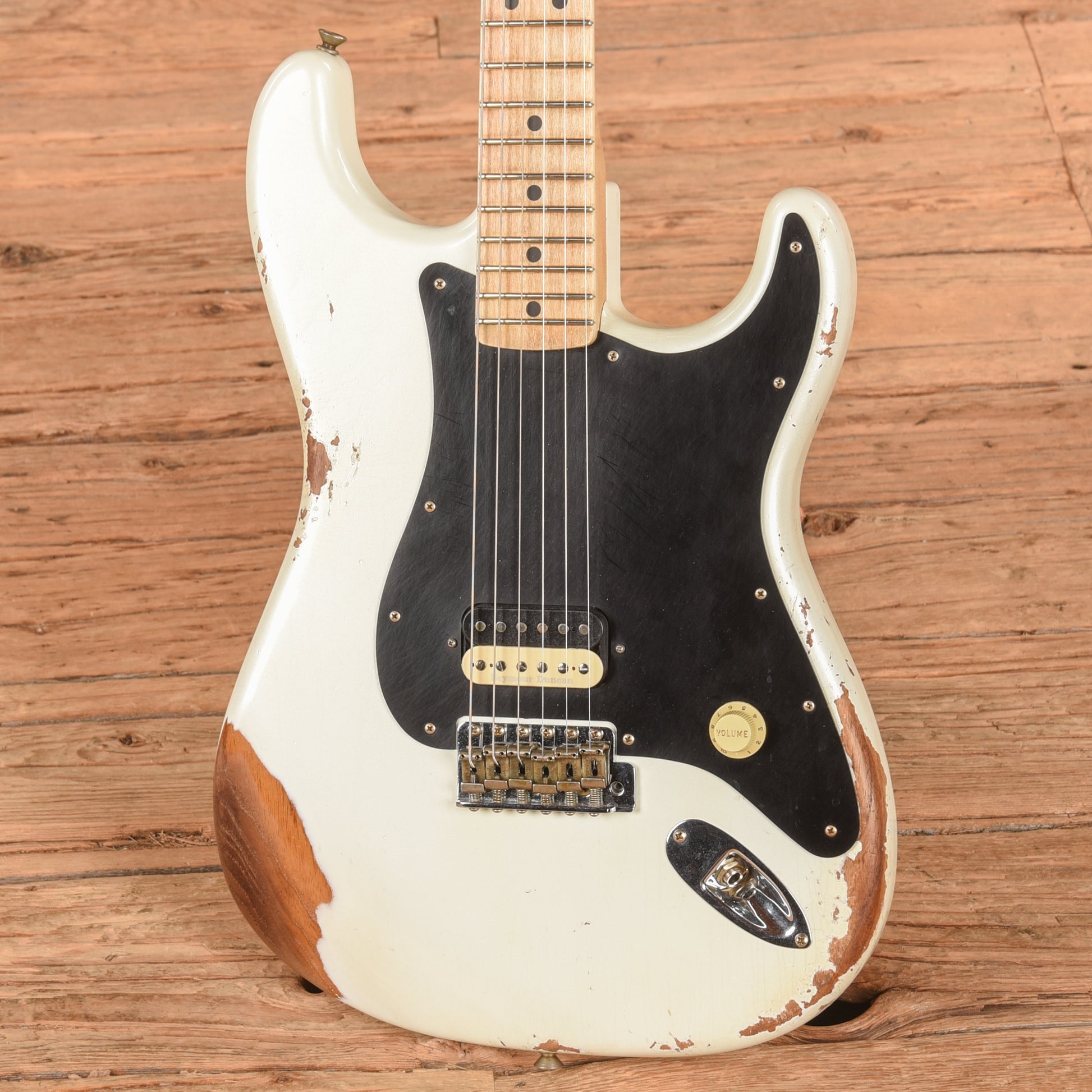 Fender Custom Shop '69 Stratocaster Heavy Relic Faded Frost White 2023 Electric Guitars
