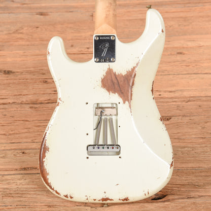 Fender Custom Shop '69 Stratocaster Heavy Relic Faded Frost White 2023 Electric Guitars