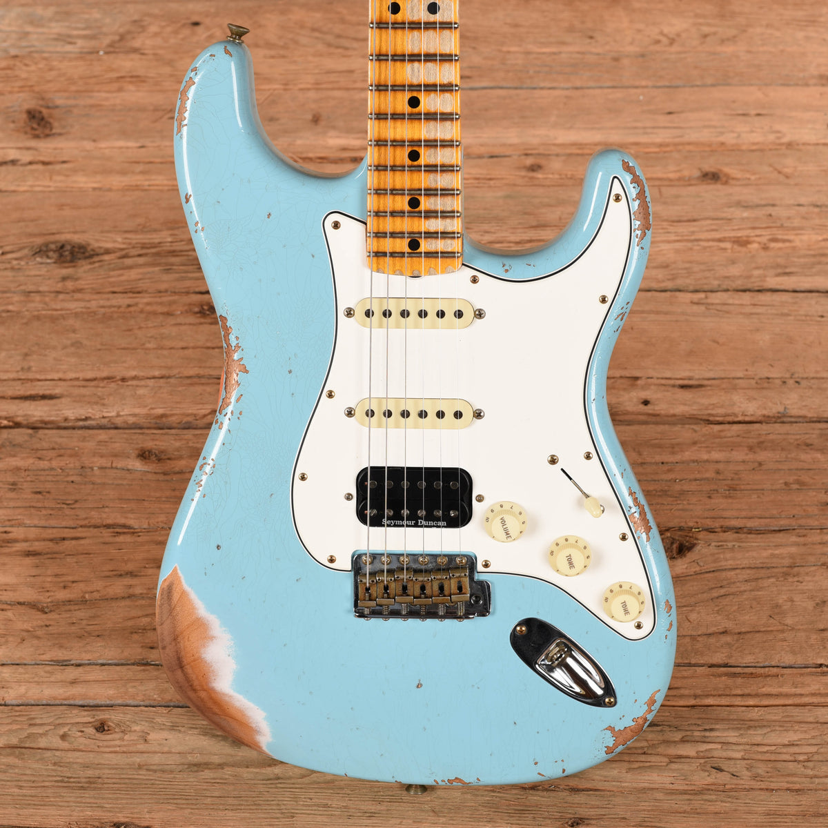 Fender Custom Shop '69 Stratocaster Relic Daphne Blue 2023 Electric Guitars