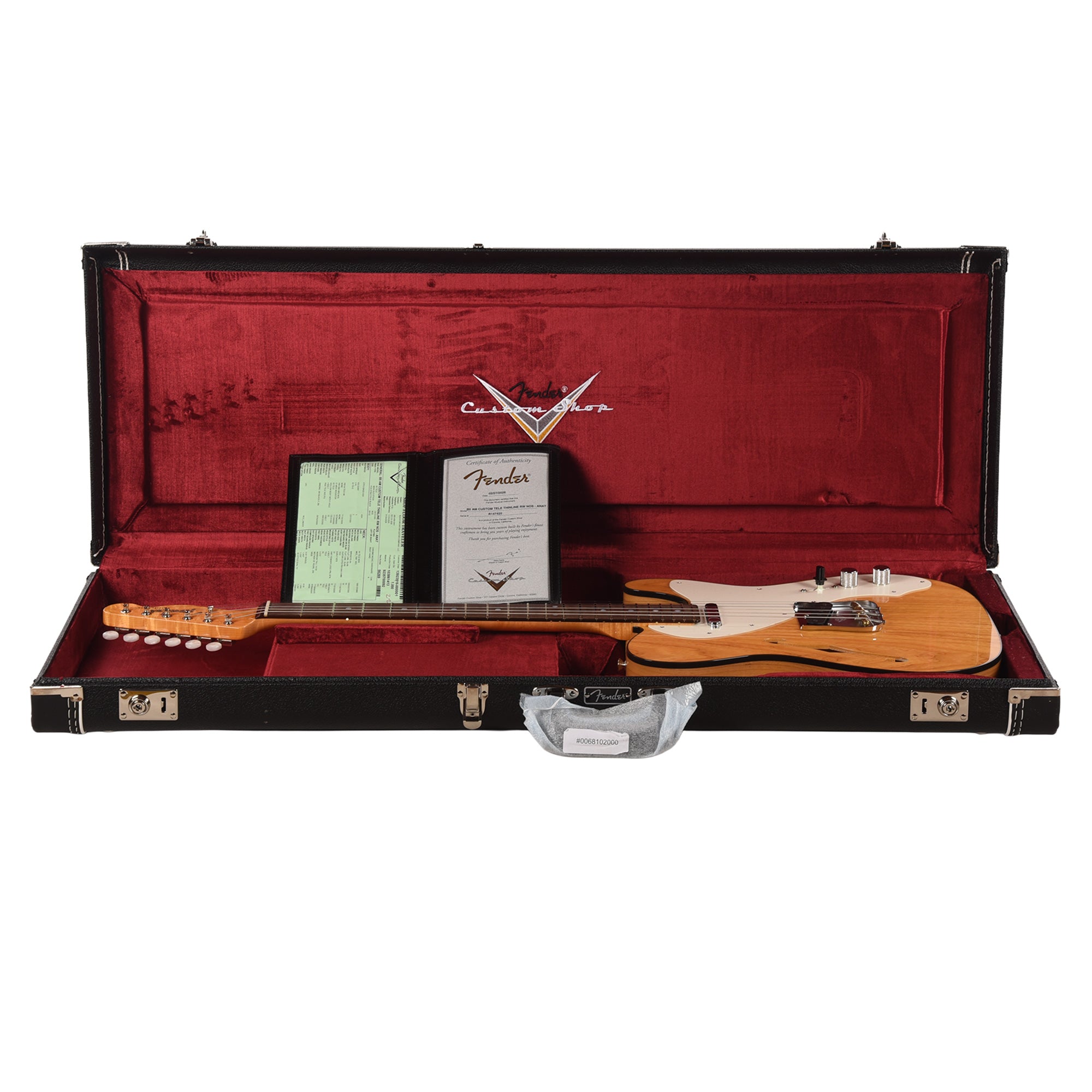 Fender Custom Shop American Custom Telecaster Thinline NOS Aged Natural Electric Guitars