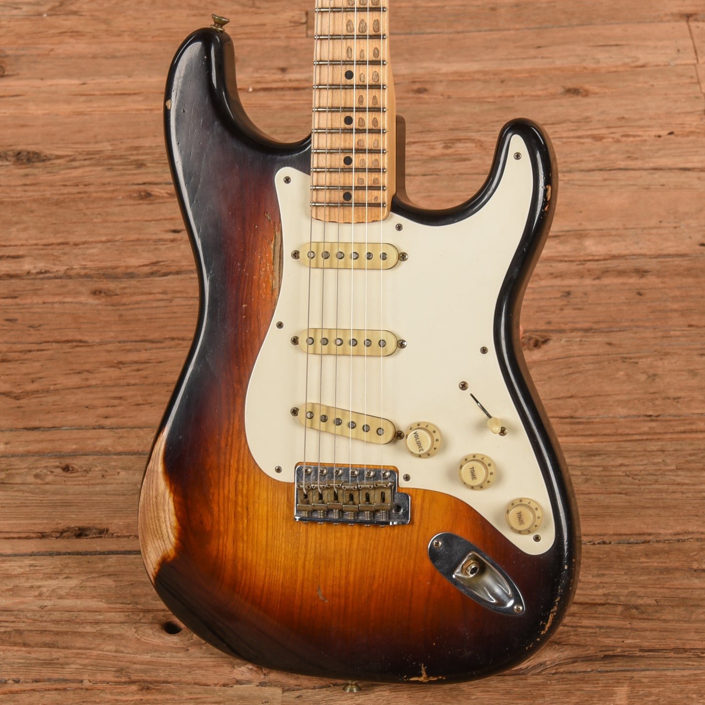 Fender Custom Shop Andy Hicks Masterbuilt '57 Stratocaster Journeyman Relic Sunburst 2024 Electric Guitars