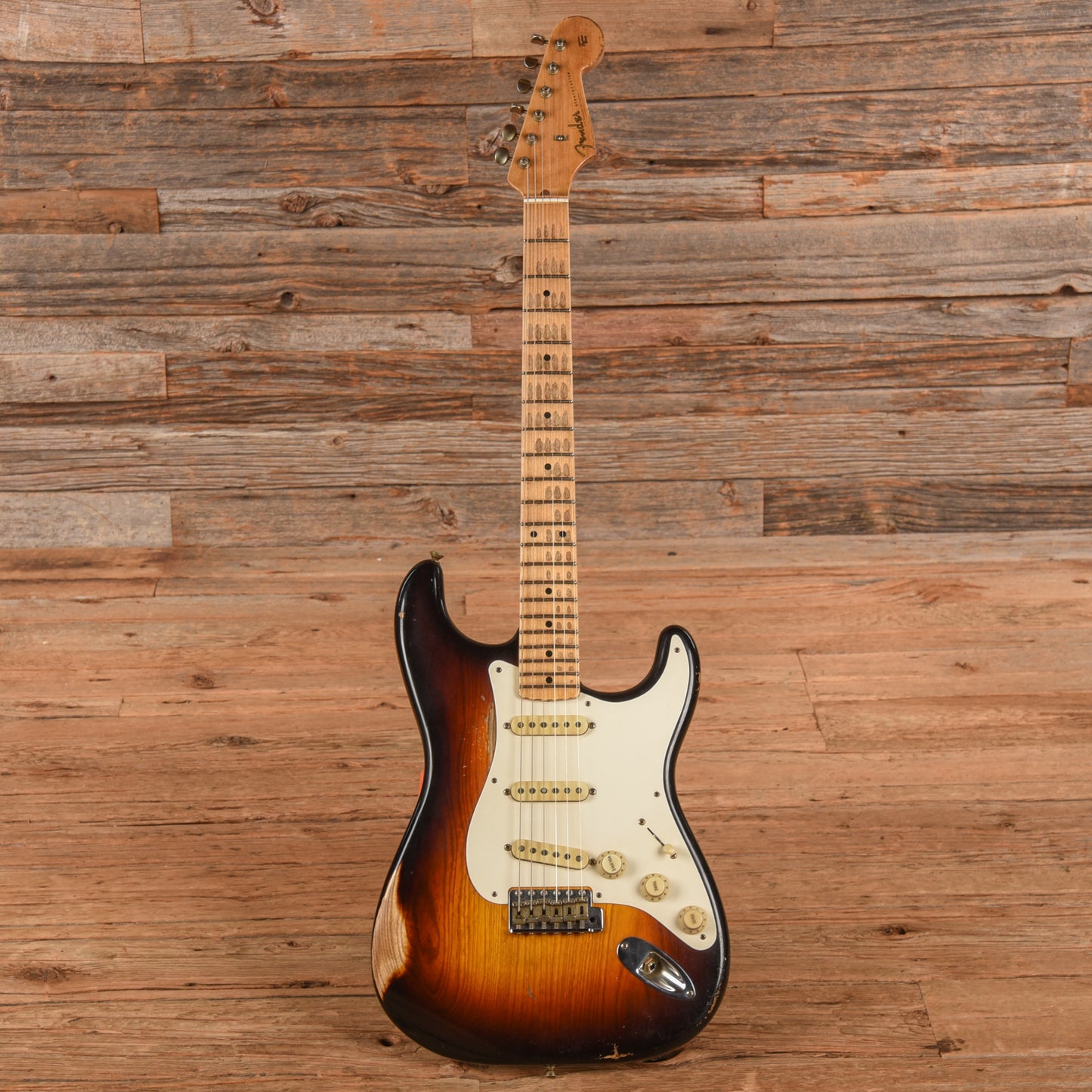 Fender Custom Shop Andy Hicks Masterbuilt '57 Stratocaster Journeyman Relic Sunburst 2024 Electric Guitars