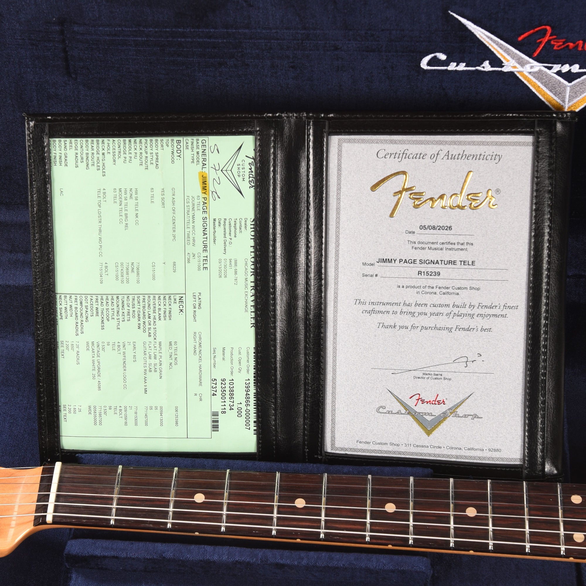 Fender Custom Shop Artist Jimmy Page Signature Telecaster Journeyman Relic White Blonde Electric Guitars