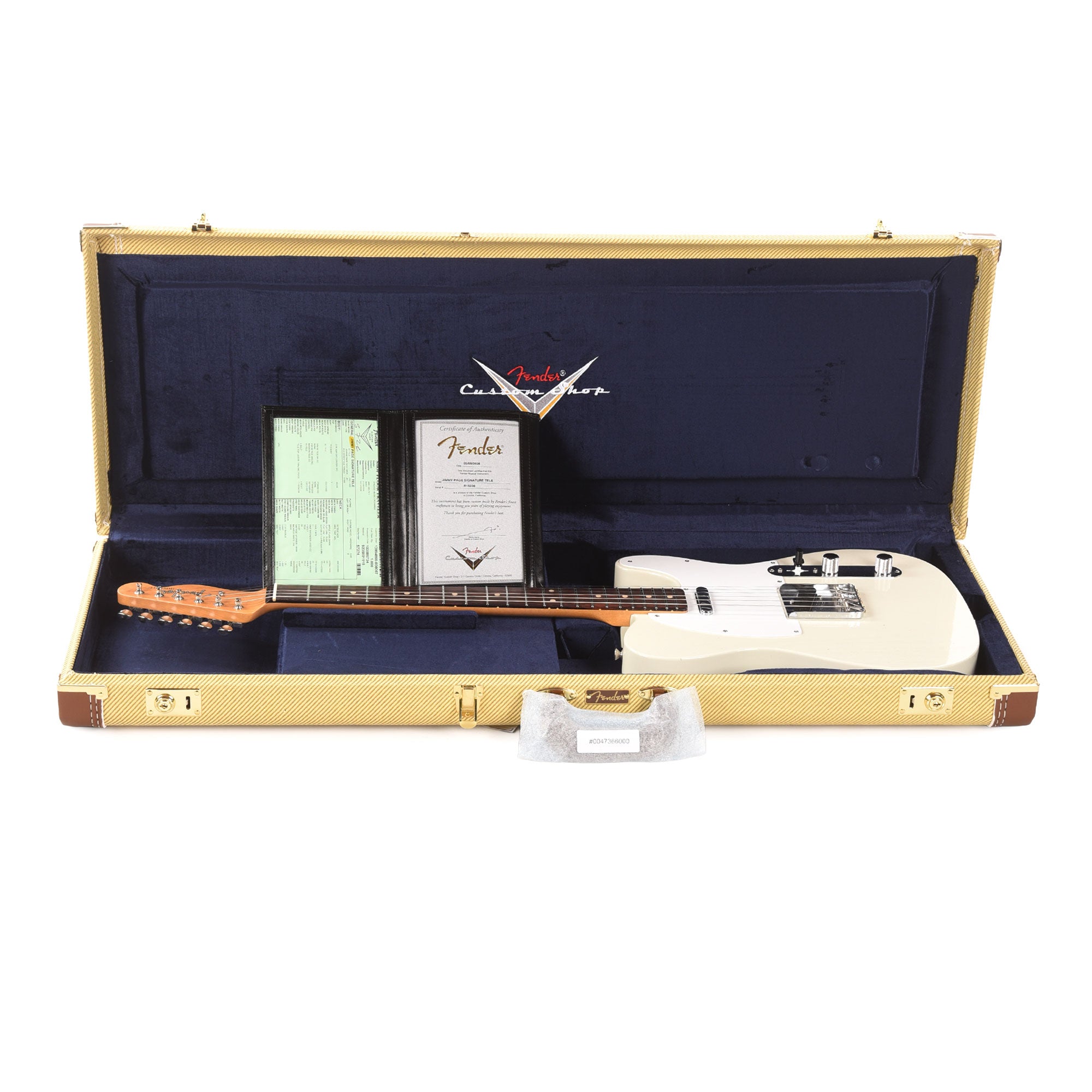Fender Custom Shop Artist Jimmy Page Signature Telecaster Journeyman Relic White Blonde Electric Guitars