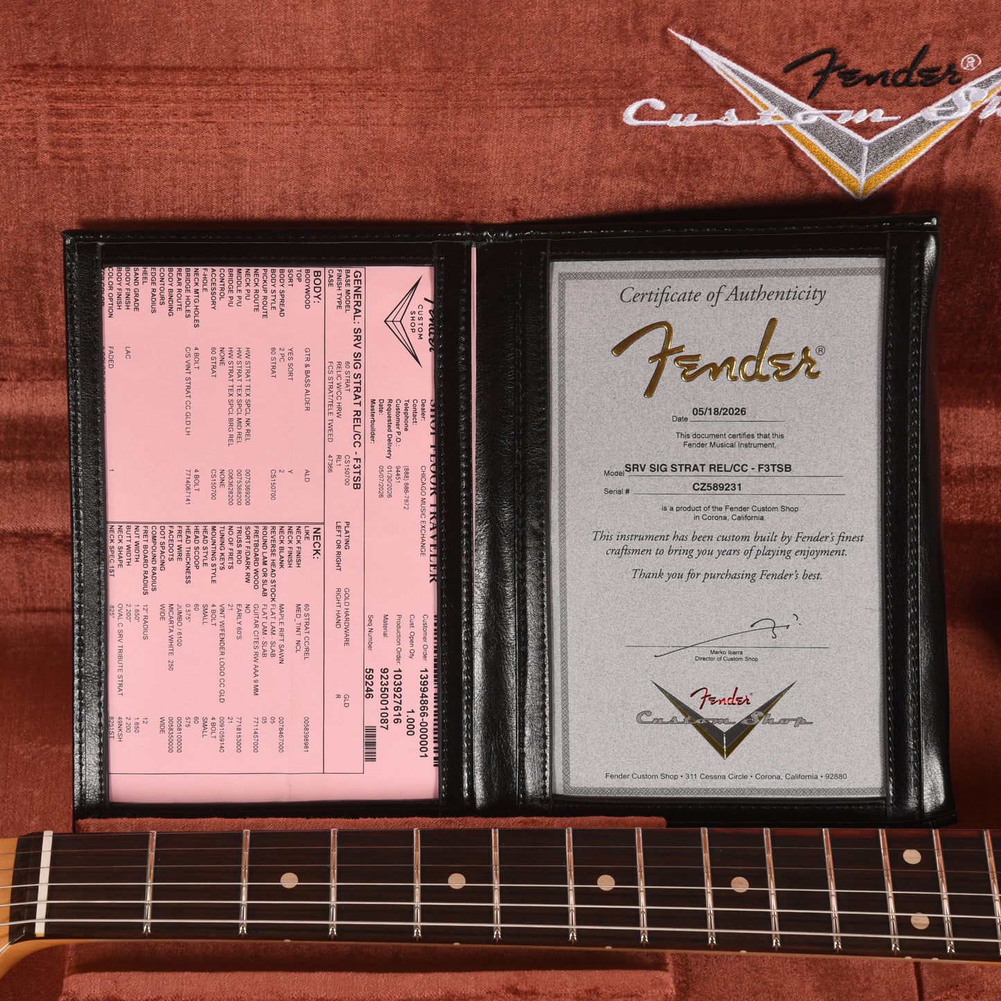 Fender Custom Shop Artist Stevie Ray Vaughan Signature Stratocaster Relic Faded 3-Color Sunburst Electric Guitars