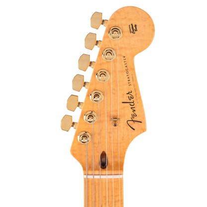 Fender Custom Shop Custom Deluxe Stratocaster NOS AAA Flame Maple Top Amber w/Lightweight Ash Body & AAA Flame Neck Electric Guitars
