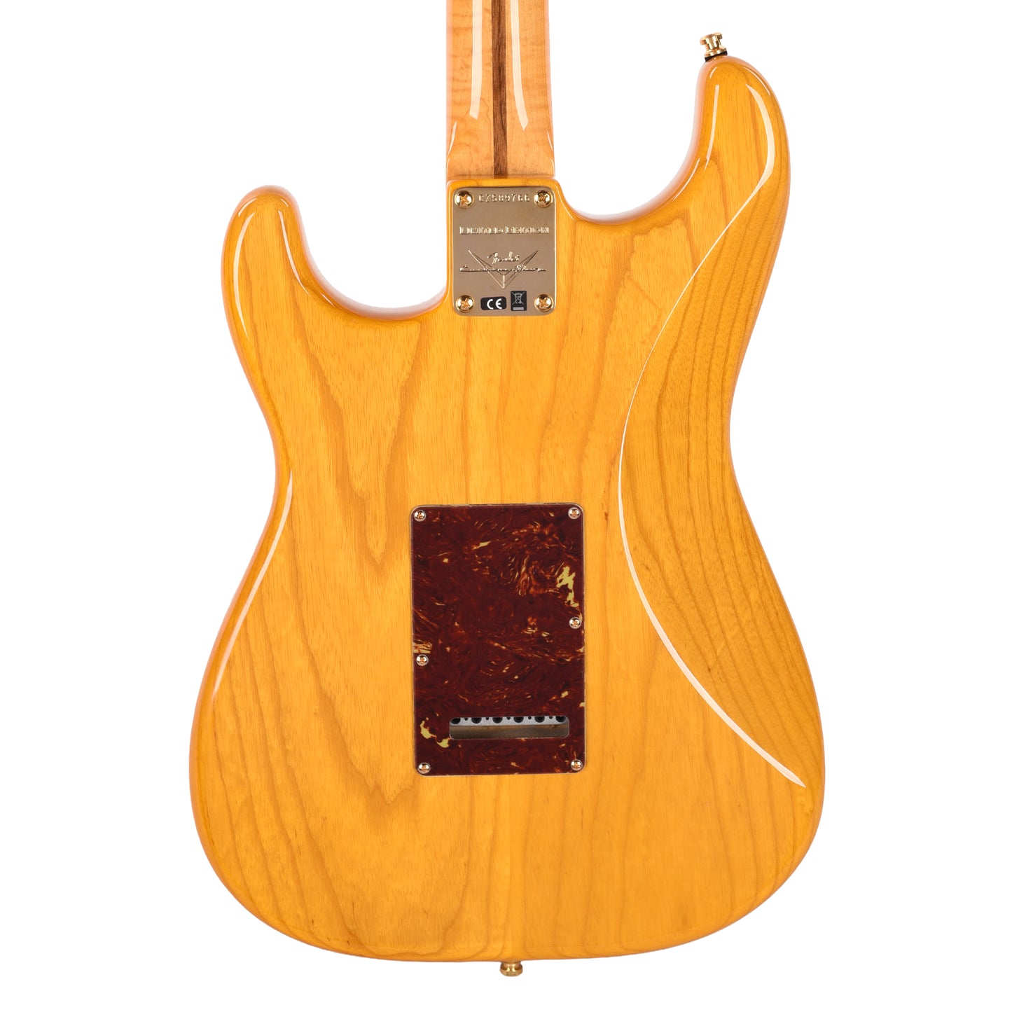 Fender Custom Shop Custom Deluxe Stratocaster NOS AAA Flame Maple Top Amber w/Lightweight Ash Body & AAA Flame Neck Electric Guitars