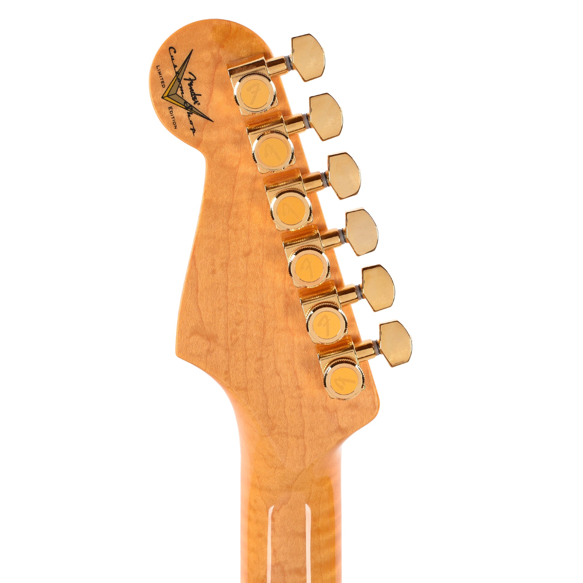 Fender Custom Shop Custom Deluxe Stratocaster NOS AAA Flame Maple Top Amber w/Lightweight Ash Body & AAA Flame Neck Electric Guitars