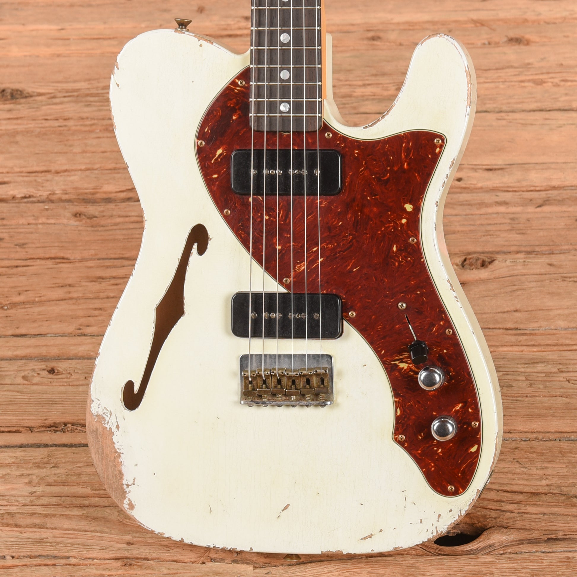 Fender Custom Shop Greg Fessler Masterbuilt '68 Telecaster Thinline Olympic White 2025 Electric Guitars