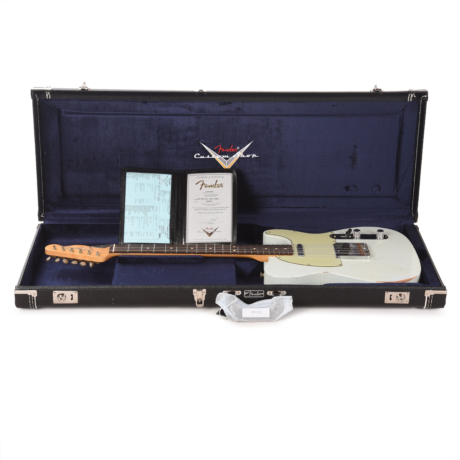 Fender Custom Shop Limited Edition 1963 Telecaster Relic Faded/Aged Sonic Blue Electric Guitars