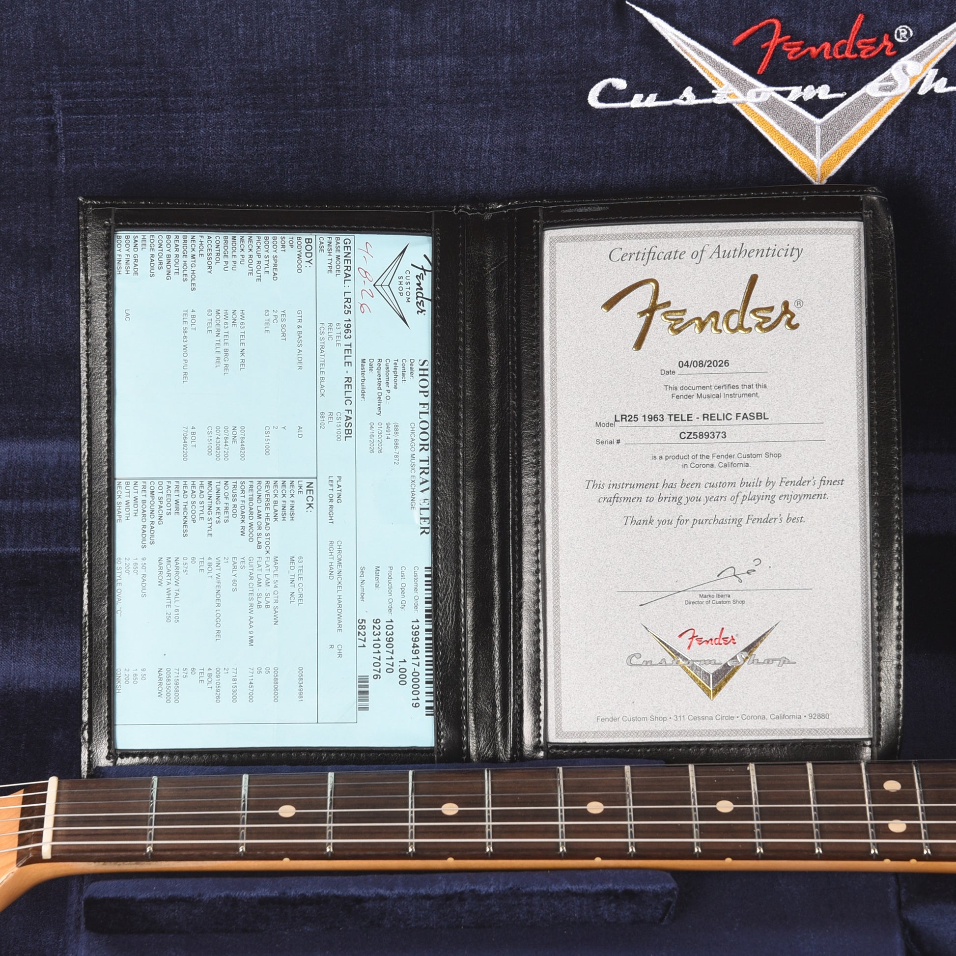Fender Custom Shop Limited Edition 1963 Telecaster Relic Faded/Aged Sonic Blue Electric Guitars