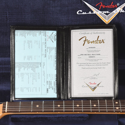 Fender Custom Shop Limited Edition 1963 Telecaster Relic Faded/Aged Sonic Blue Electric Guitars