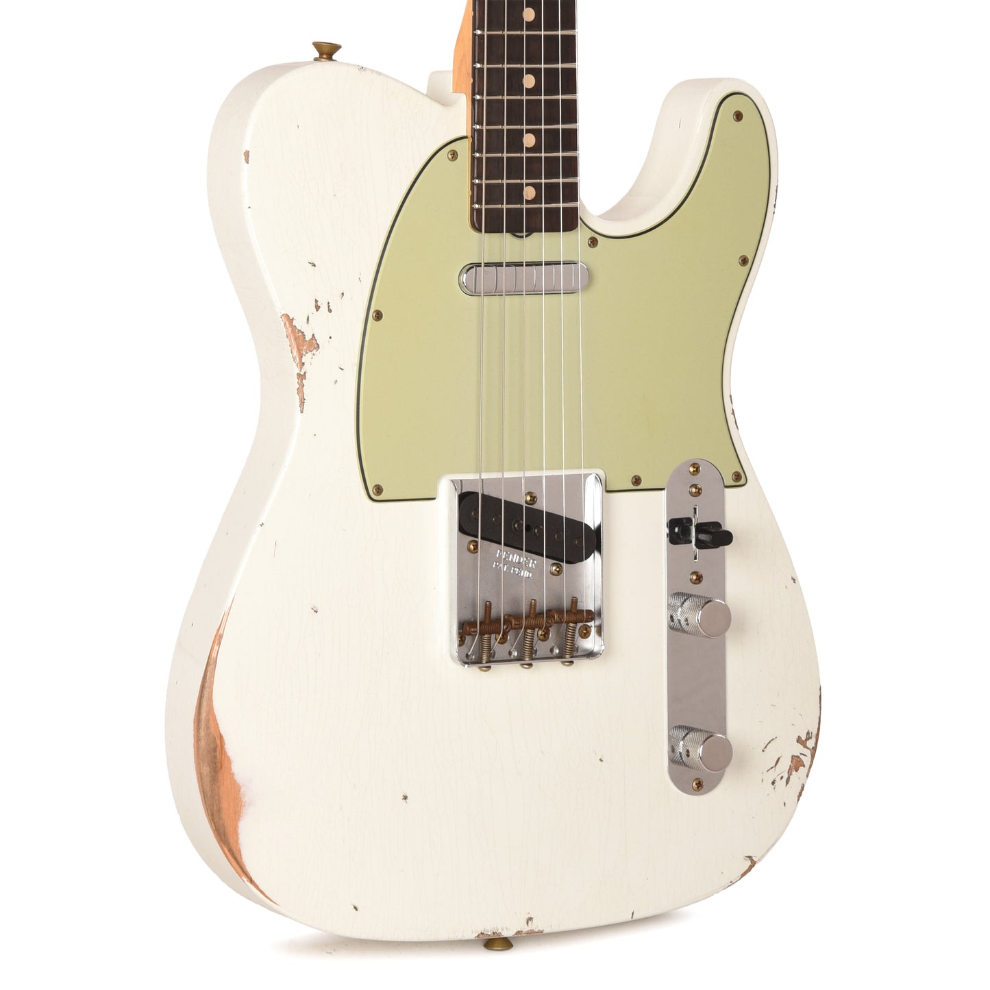 Fender Custom Shop Limited Edition 1963 Telecaster Relic Olympic White Electric Guitars