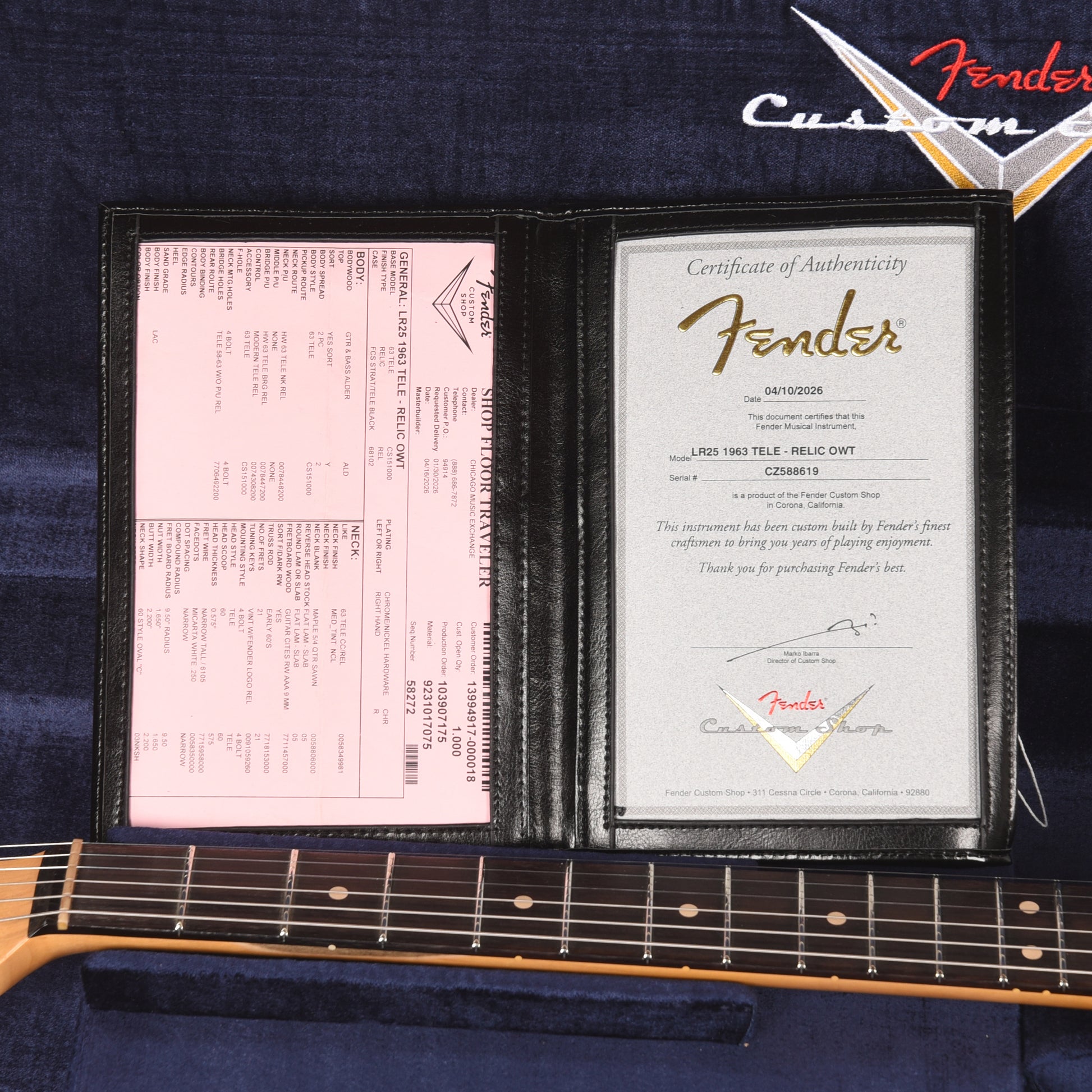 Fender Custom Shop Limited Edition 1963 Telecaster Relic Olympic White Electric Guitars