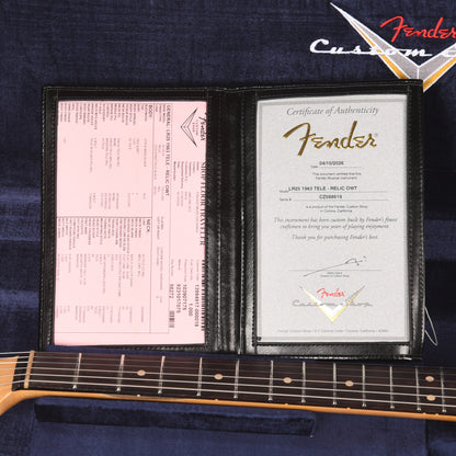 Fender Custom Shop Limited Edition 1963 Telecaster Relic Olympic White Electric Guitars