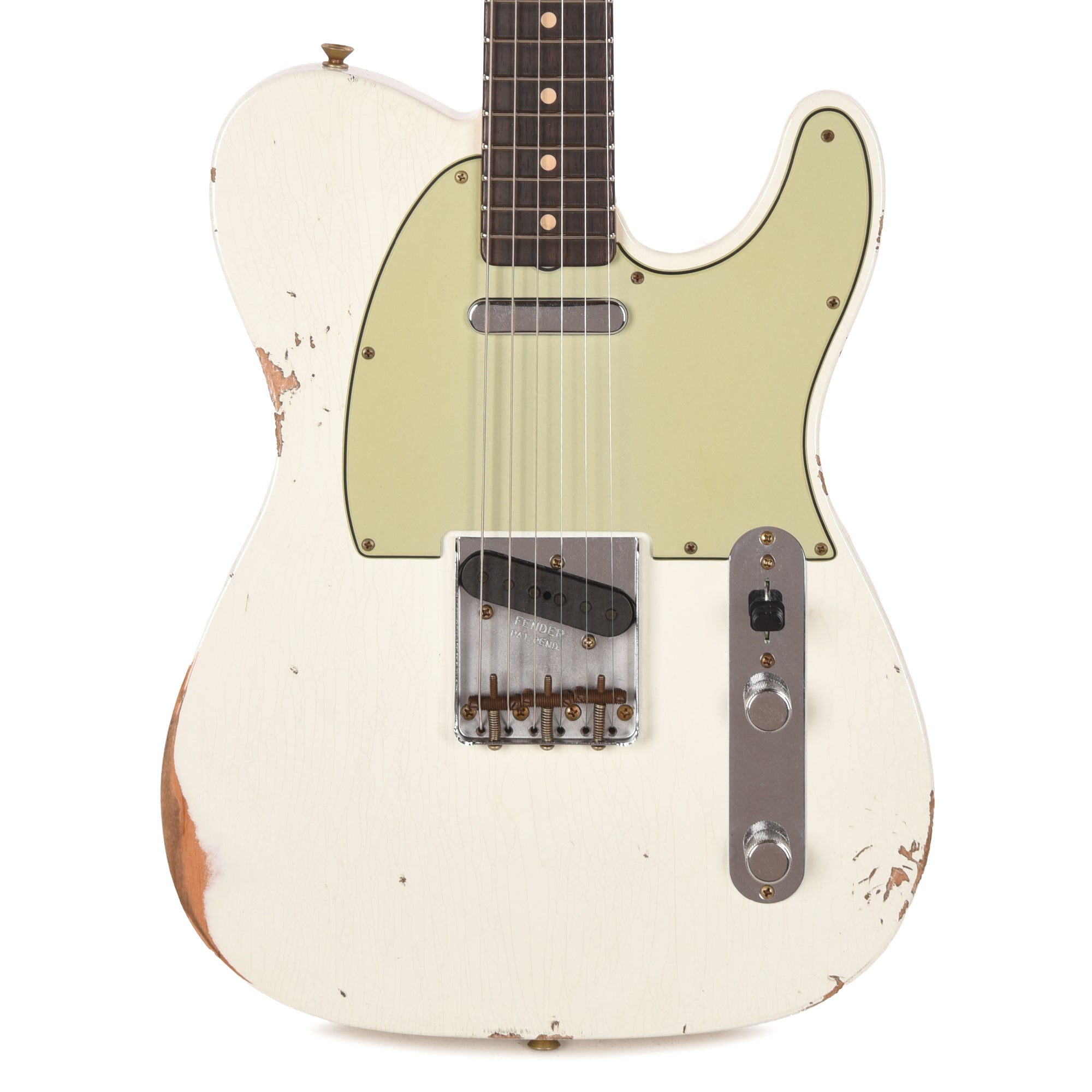 Fender Custom Shop Limited Edition 1963 Telecaster Relic Olympic White Electric Guitars