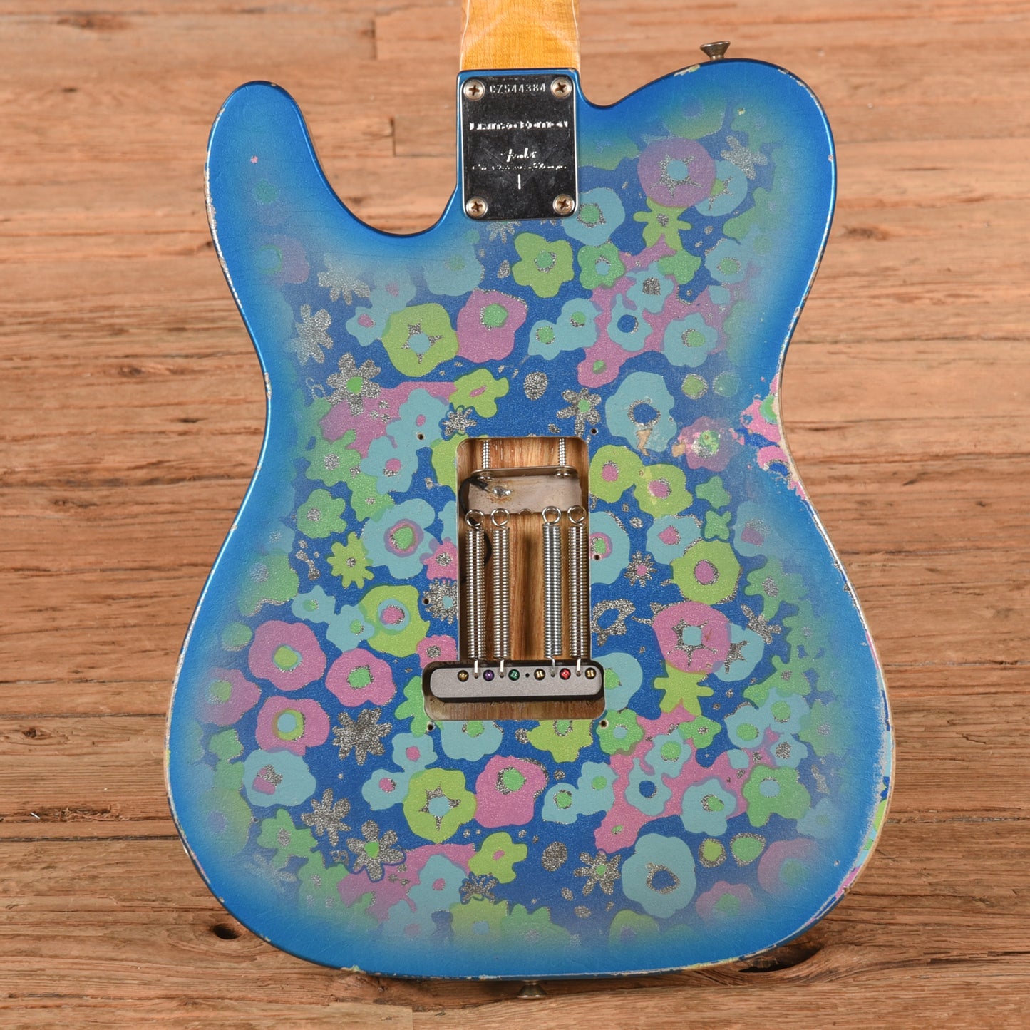 Fender Custom Shop Limited Edition 1972 Telecaster Thinline Rosewood Relic w/Trem Blue Flower 2019 Electric Guitars